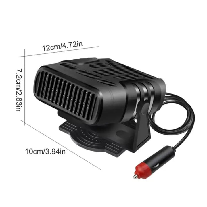 Kramano™ Ogrzewacz i wentylator samochodowy 12V z obrotem 360°