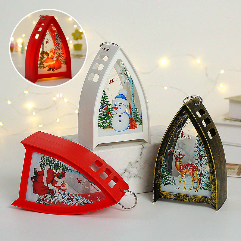 Kramano™ Ręcznie malowane figurki LED – Mikołaj, bałwan i renifer