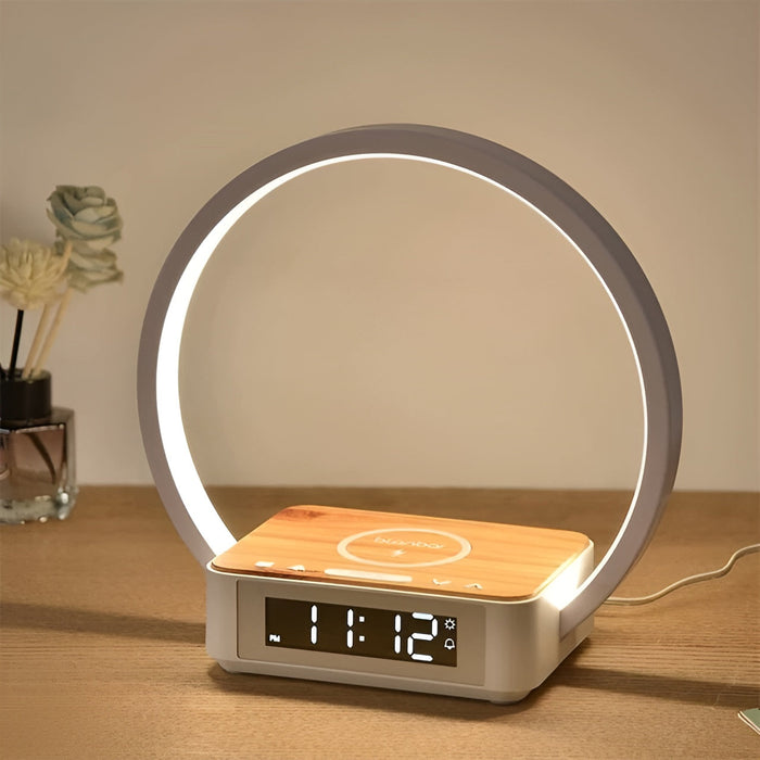 Kramano™ Lampka nocna 3w1 z ładowarką indukcyjną i budzikiem
