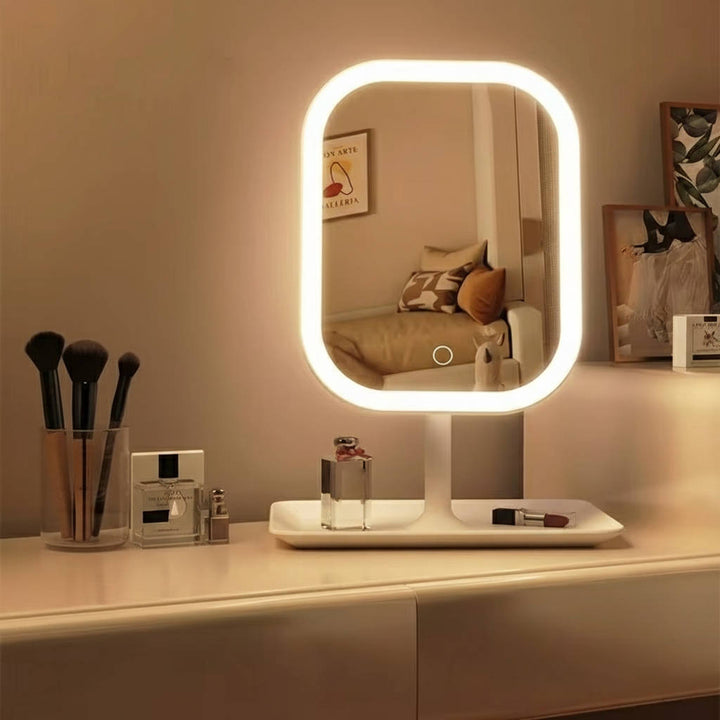 Podróżne lusterko do makijażu z podświetleniem LED