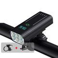 Kramano™ Lampka rowerowa 5000 lumenów z 12 LED i akumulatorem USB-C