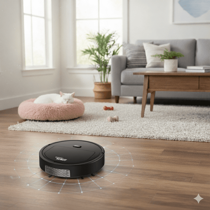 Kramano™ Cichy robot sprzątający z filtrem HEPA i obsługą jednym przyciskiem