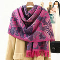 Kramano™ Szal pashmina w etniczny wzór – miękki i kolorowy