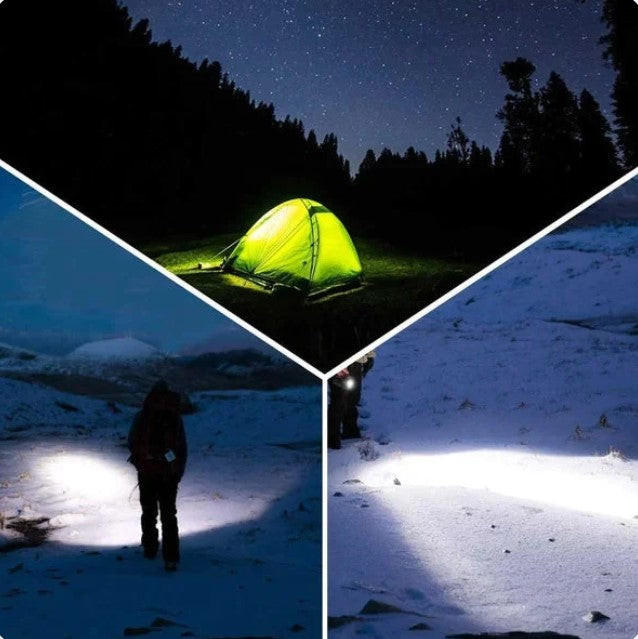 Bardzo mocna latarka LED z powerbankiem 8000 mAh i IPX5