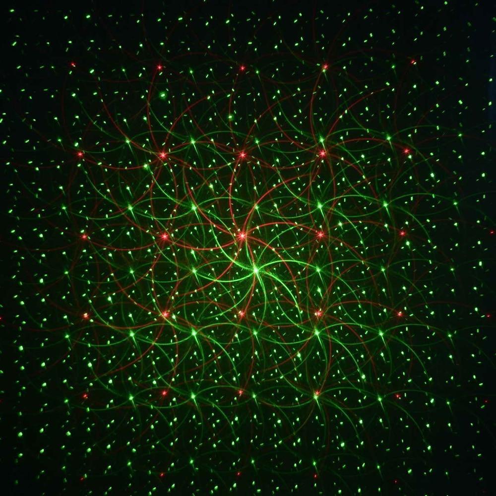 Zewnętrzny projektor laserowy czerwono-zielony z timerem