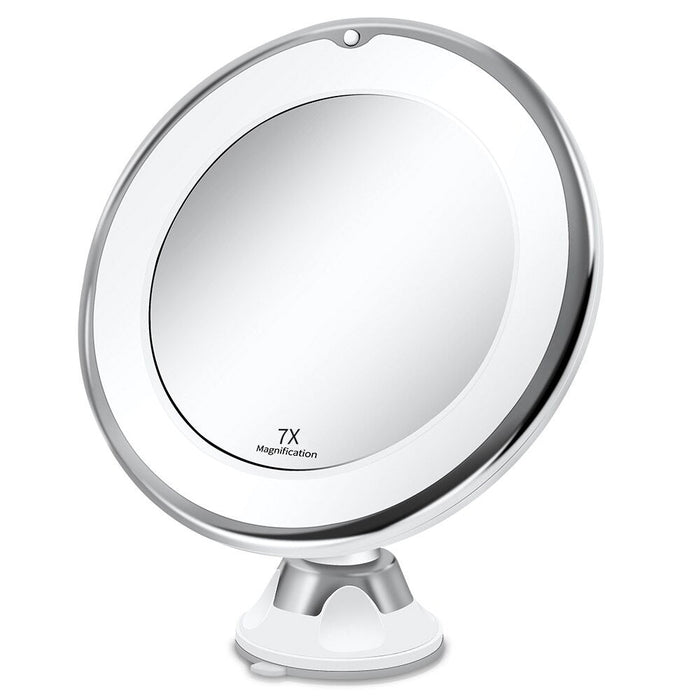 Kramano™ Bezprzewodowe lusterko LED do makijażu z powiększeniem 7x i 10x