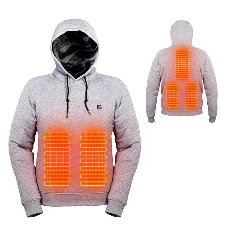 Kramano™ Damska bluza z kapturem z ogrzewaniem pleców i klatki