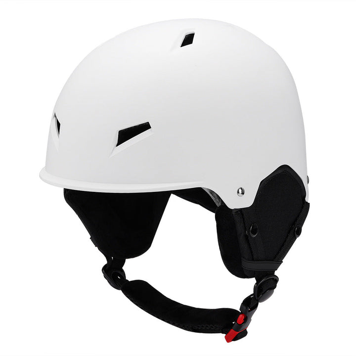 Kask narciarski z pełną osłoną, miękką wyściółką i pod gogle