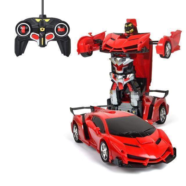 Kramano™ Zdalnie sterowane auto zmieniające się w robota ze światłami