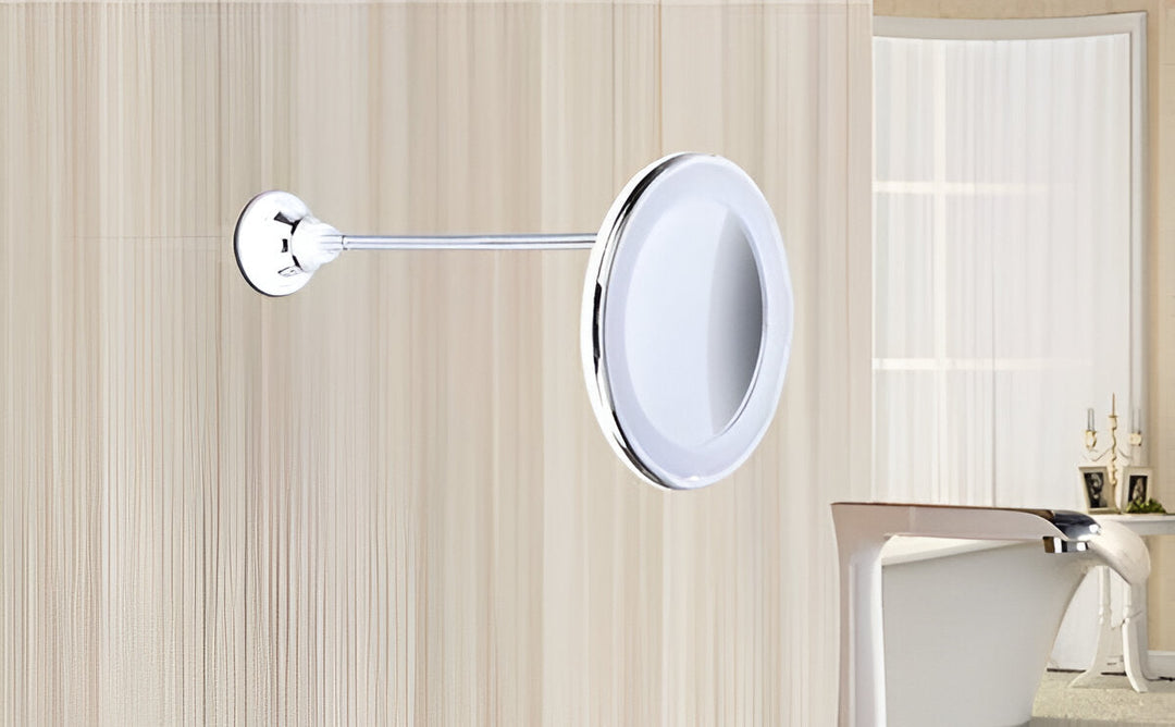 Kramano™ Lusterko powiększające 10x z LED, przyssawką i obrotem 360°