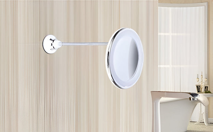 Kramano™ Lusterko powiększające 10x z LED, przyssawką i obrotem 360°