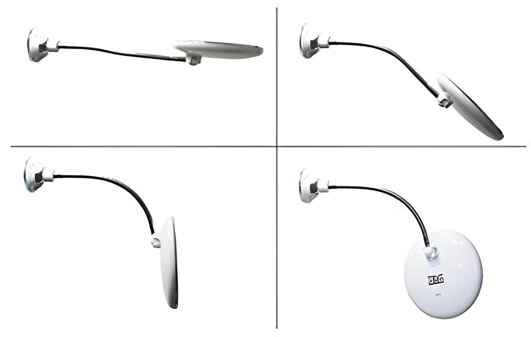 Kramano™ Lusterko powiększające 10x z LED, przyssawką i obrotem 360°