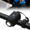 Kramano™ Klakson rowerowy 110 dB z lampką przednią na USB – 2w1, wodoodporny