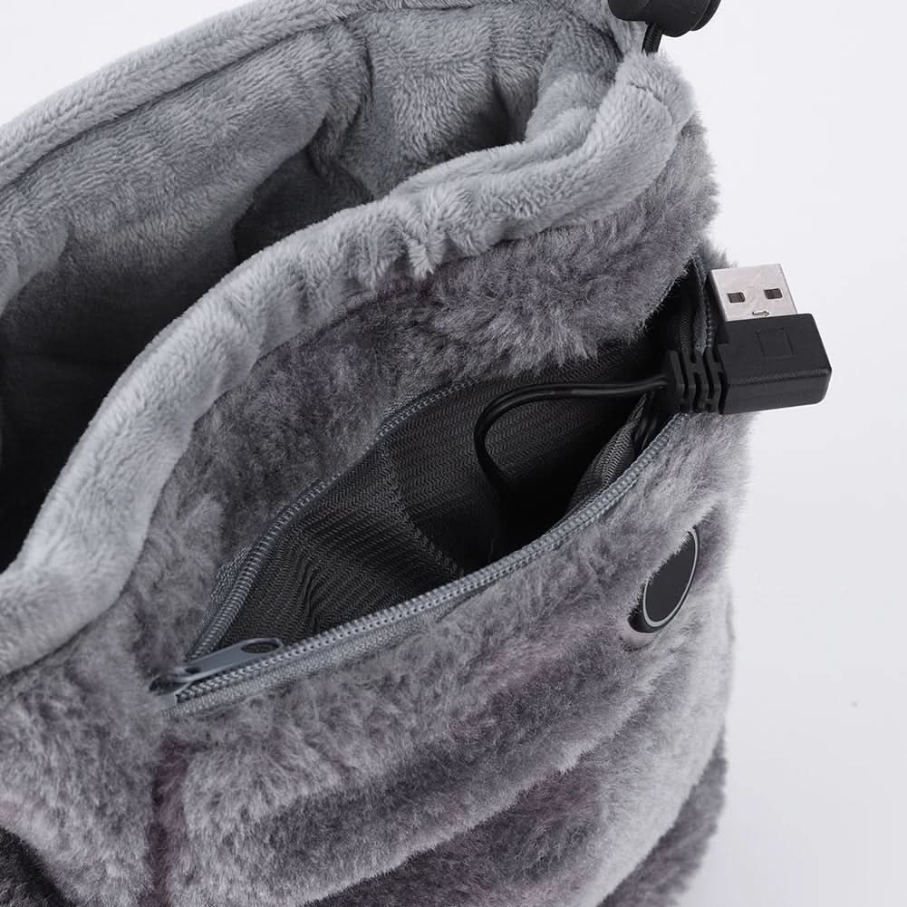 Podgrzewane kapcie na USB z miękkiego pluszu na zimę