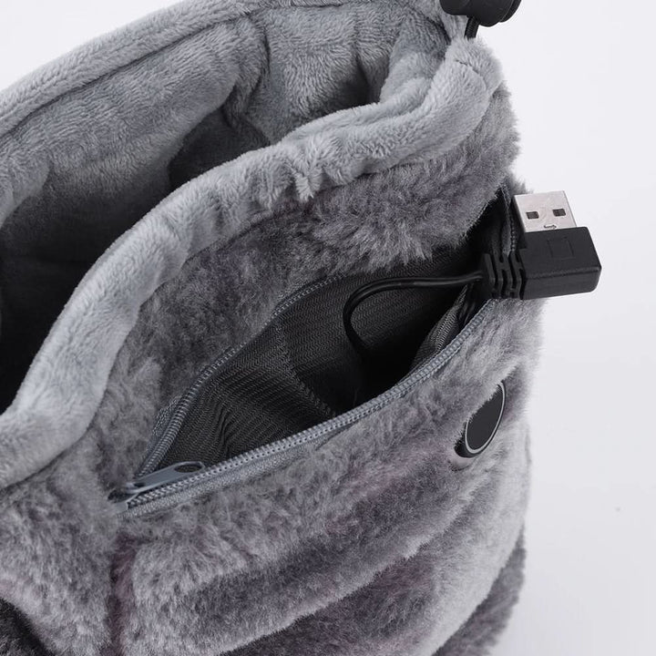 Podgrzewane kapcie na USB z miękkiego pluszu na zimę