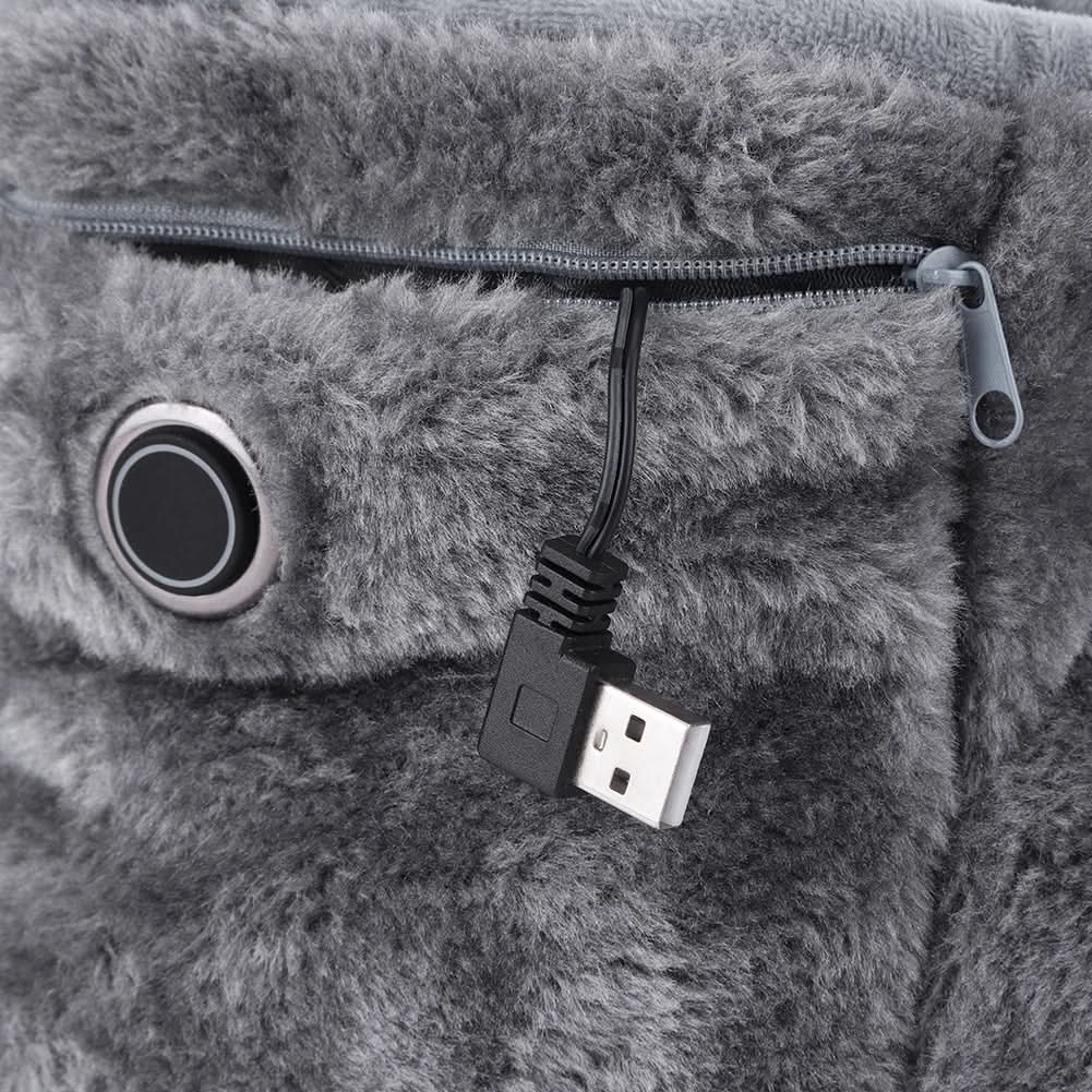 Podgrzewane kapcie na USB z miękkiego pluszu na zimę