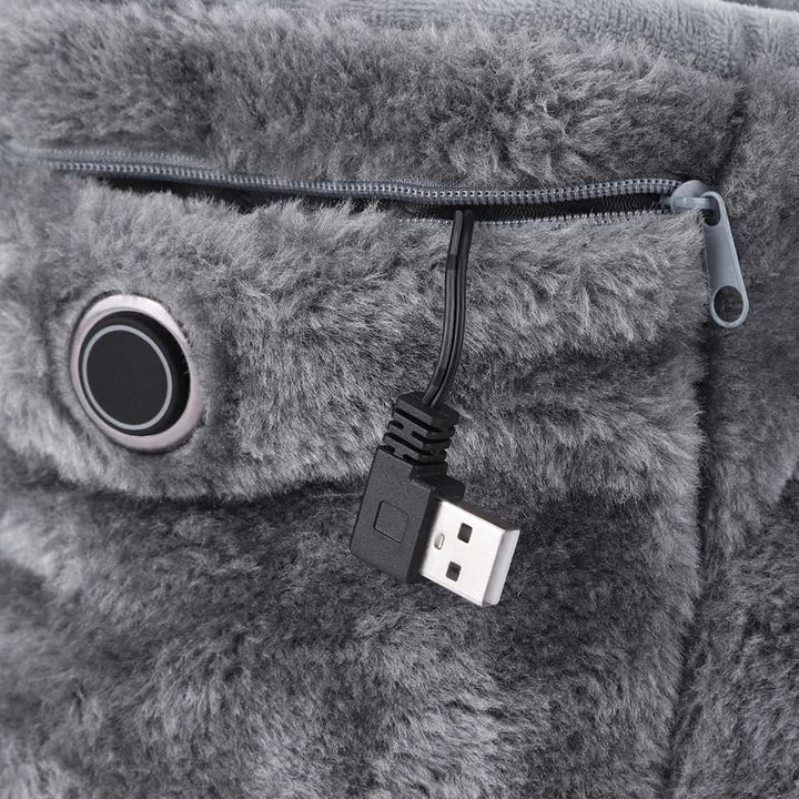 Podgrzewane kapcie na USB z miękkiego pluszu na zimę