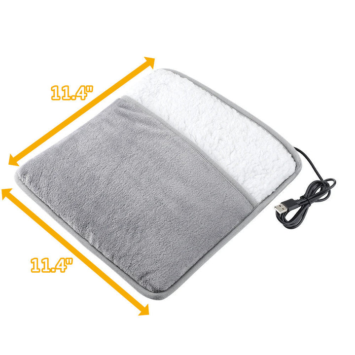 Kramano™ Ogrzewacz do stóp na USB z miękkiej flaneli, stałe 40°C
