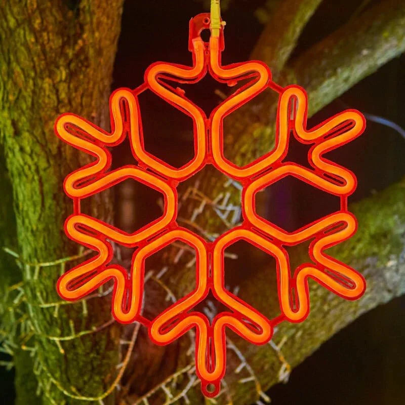 Kramano™ Oszroniona śnieżynka LED do wnętrz i na zewnątrz