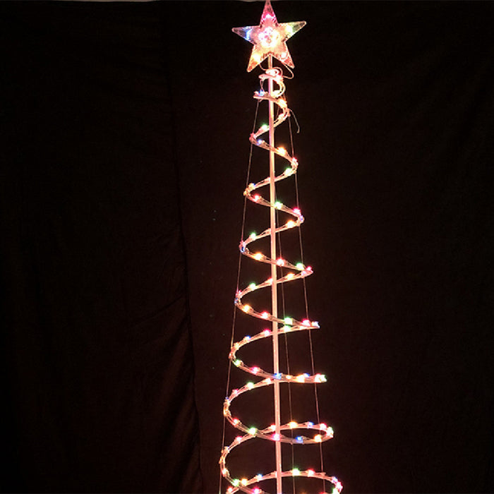 Kramano  Spiralna choinka LED 180 cm z gwiazdą na czubku