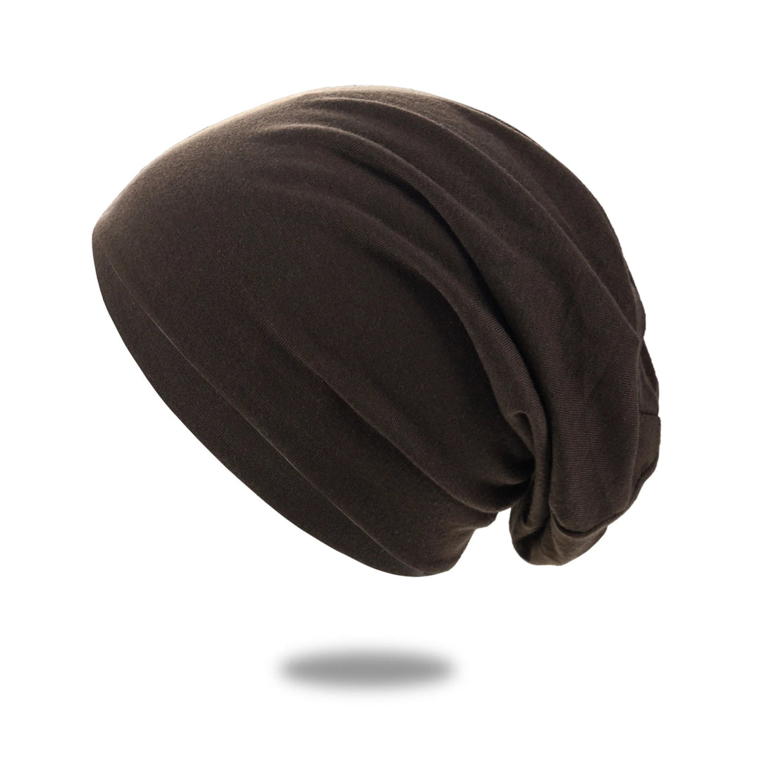 Miękka czapka beanie typu slouch, która nie traci kształtu