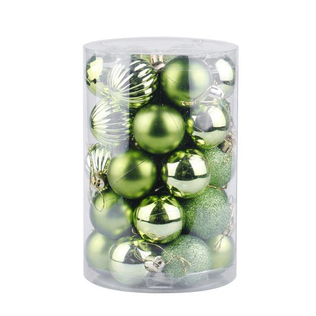 Kramano™ Bombki choinkowe 4 cm, zestaw 34 sztuk w pięknych kolorach