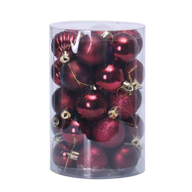 Kramano™ Bombki choinkowe 4 cm, zestaw 34 sztuk w pięknych kolorach