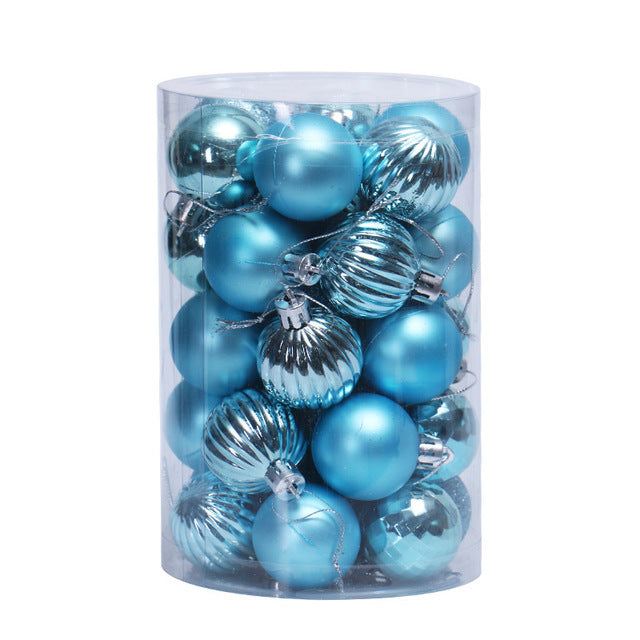 Kramano™ Bombki choinkowe 4 cm, zestaw 34 sztuk w pięknych kolorach