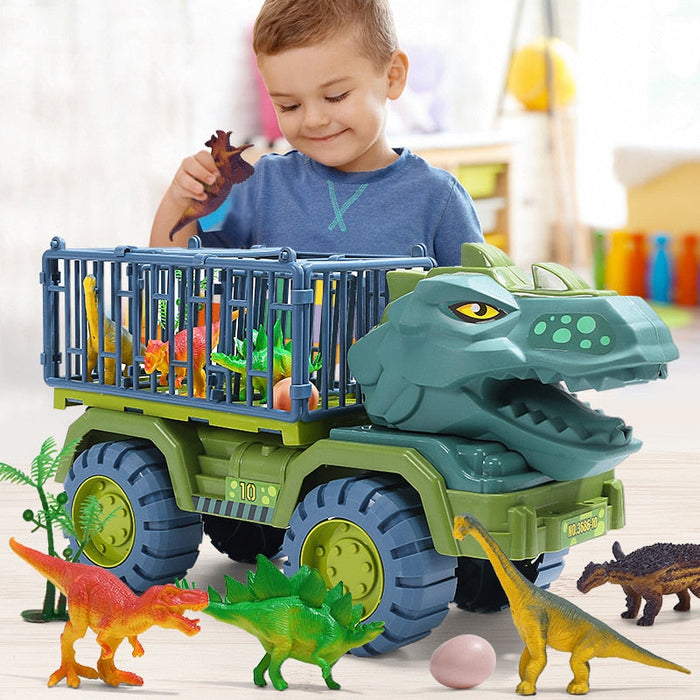 Kramano™ Ciężarówka z dinozaurami – zestaw z realistycznymi figurkami