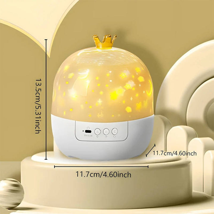 Kramano™ Obrotowa lampka projektor gwiazd dla dzieci z pilotem