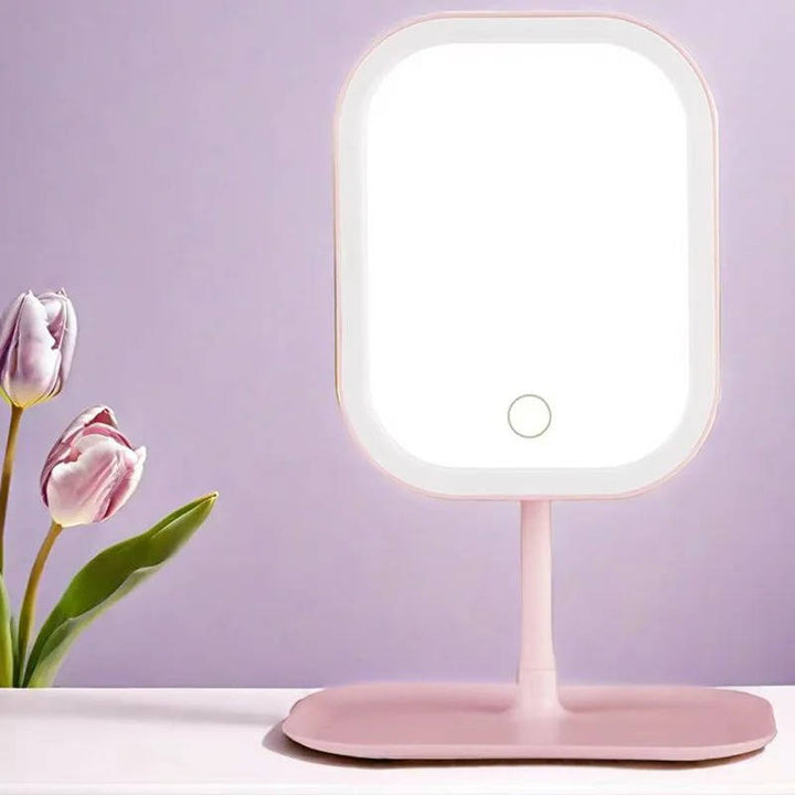 Podróżne lusterko do makijażu z podświetleniem LED