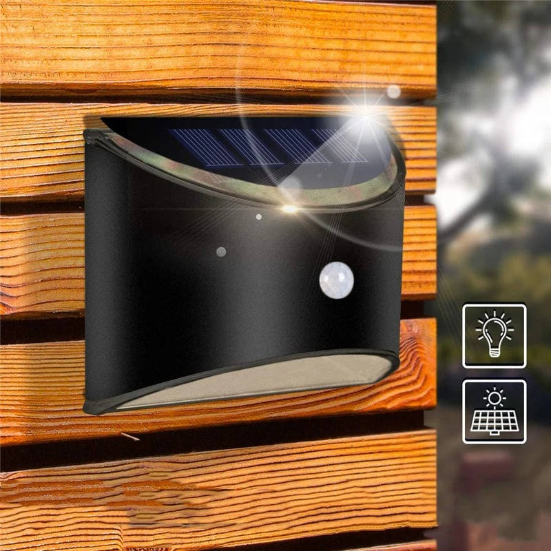 Solarna lampa schodowa z czujnikiem ruchu na płot