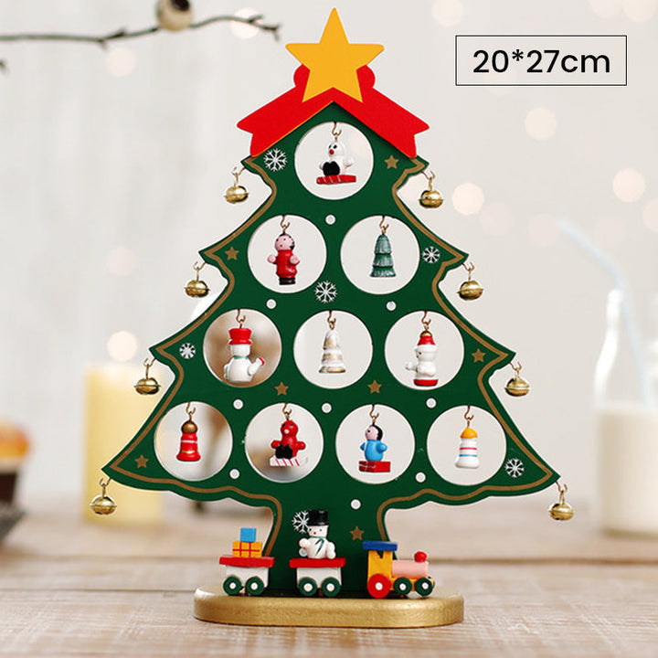 Kramano™ Mini choinka z drewna do samodzielnego złożenia – bez narzędzi