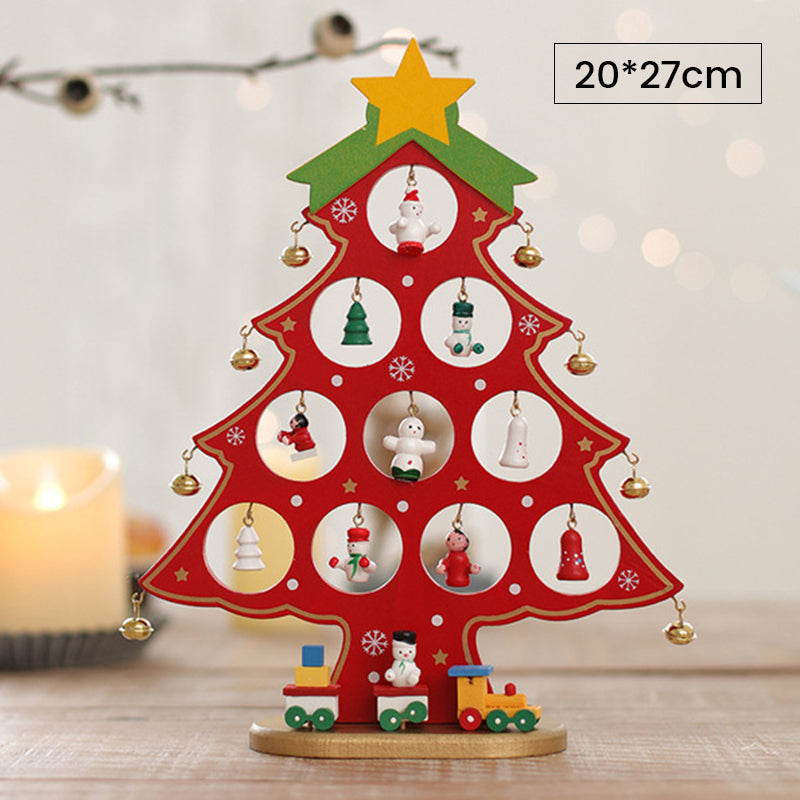 Kramano™ Mini choinka z drewna do samodzielnego złożenia – bez narzędzi