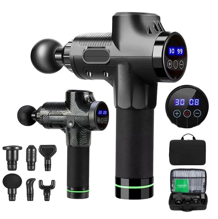 Kramano™ Pistolet do masażu z 6 końcówkami, 20 prędkościami i ekranem LCD