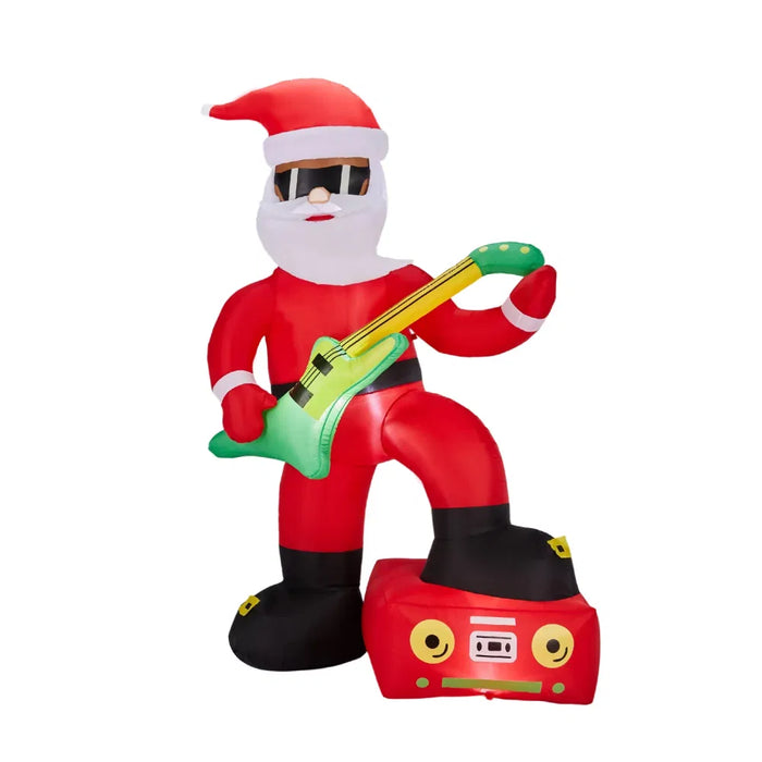 Kramano  Dmuchany Mikołaj rockman z gitarą 220 cm
