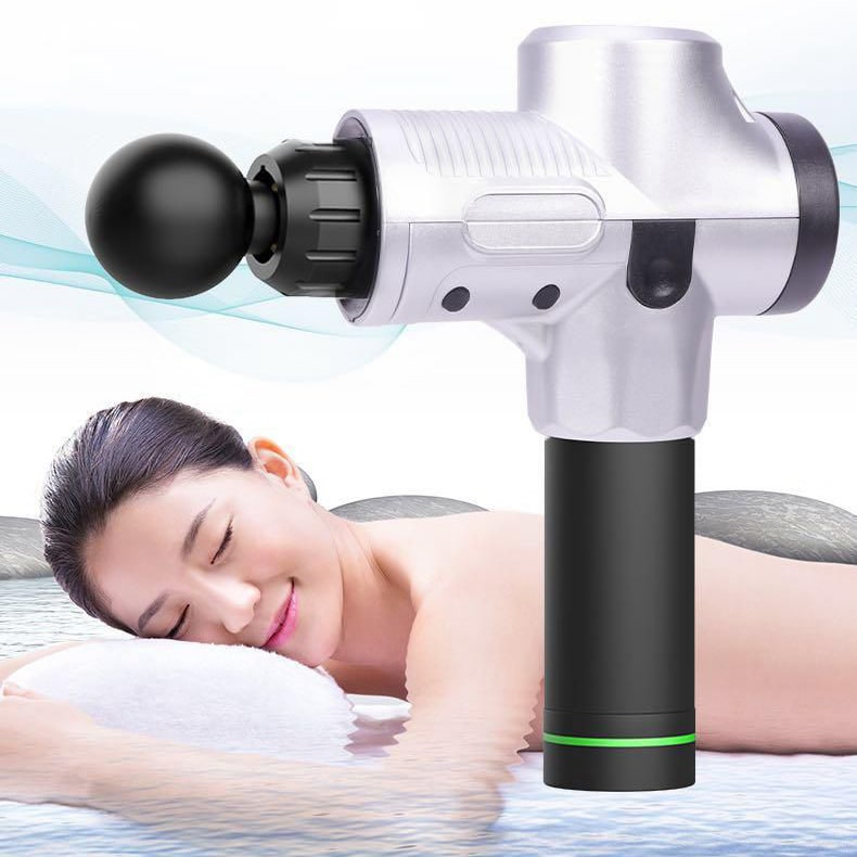 Kramano™ Pistolet do masażu z sześcioma końcówkami i ekranem LCD