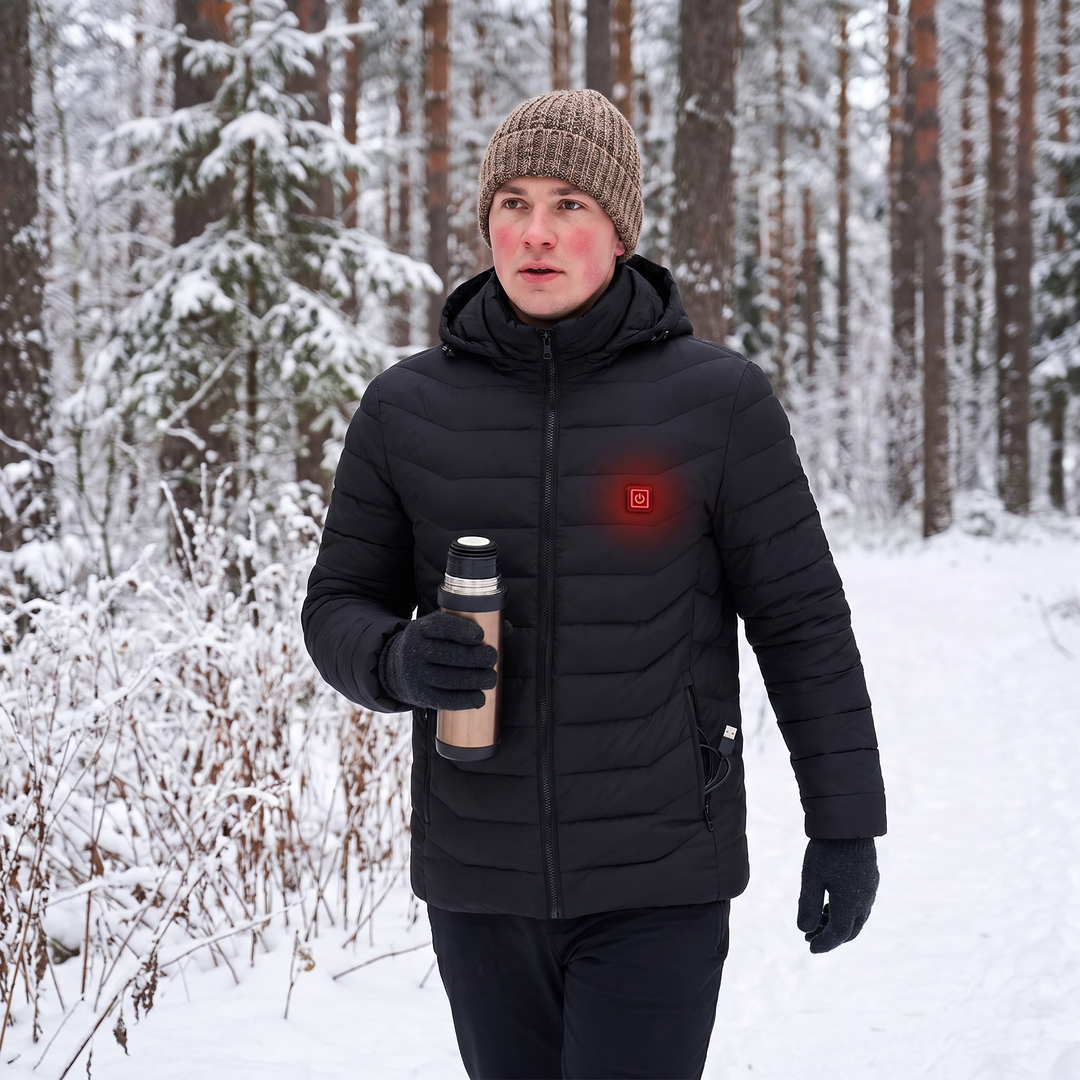 Kramano™ Kurtka podgrzewana unisex z 9 strefami i odpinanym kapturem