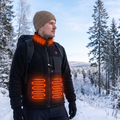 Kramano™ Podgrzewana kurtka polarowa z 4 strefami grzania na USB