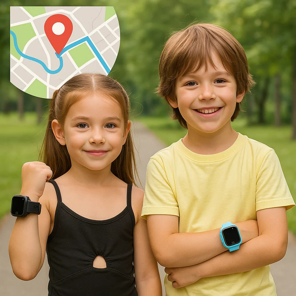 Smartwatch dla dzieci z GPS, przyciskiem SOS i rozmowami