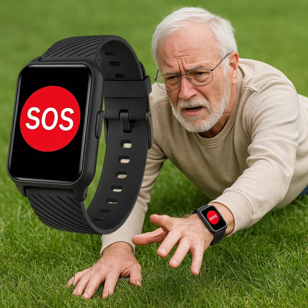 Kramano™ Smartwatch dla seniora z wykrywaniem upadku, GPS i SOS