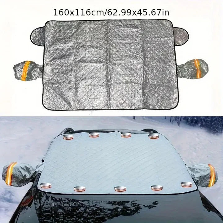 Kramano™ Magnetyczna mata na szybę samochodową z osłonami lusterek