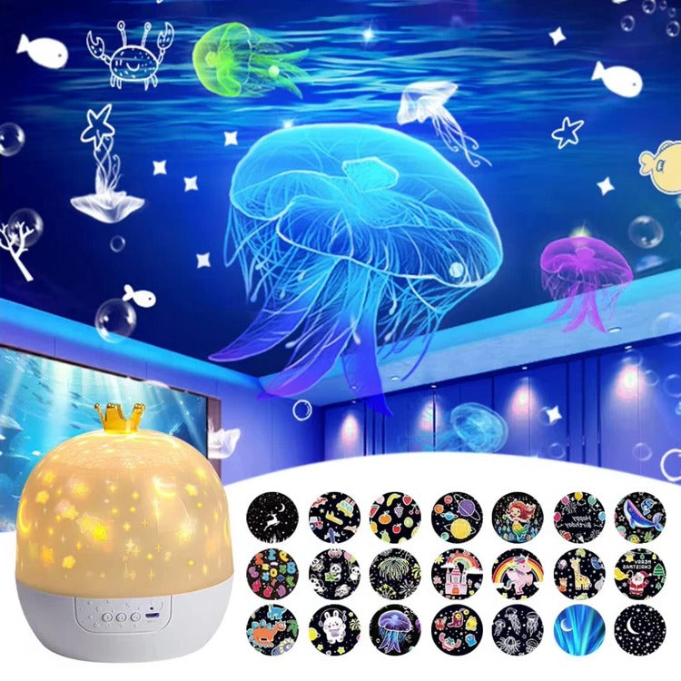 Kramano™ Lampka nocna z projektorem oceanu do pokoju dziecka