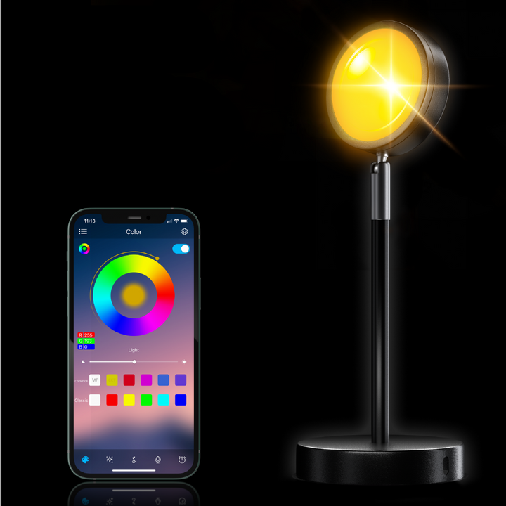 Kramano™ Inteligentna lampa zachód słońca ze sterowaniem przez aplikację