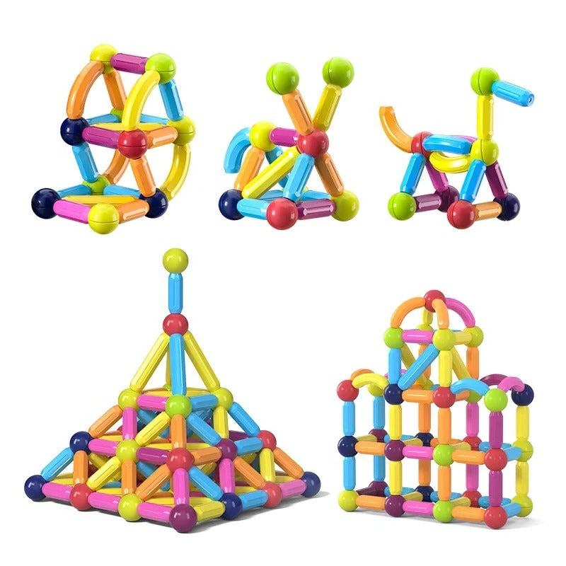Magnetyczne klocki konstrukcyjne do kreatywnej zabawy 3D