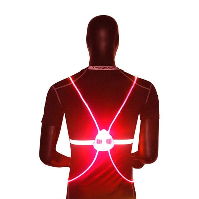Kramano™ Kamizelka odblaskowa LED z widocznością 360° i 3 trybami