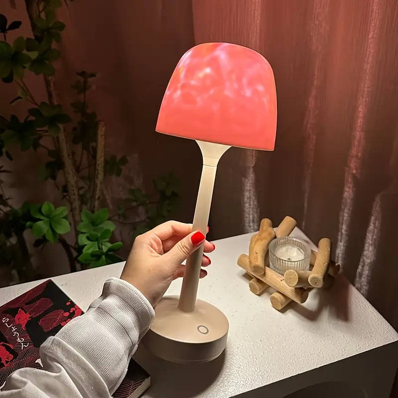 Bezprzewodowa lampka projektor z efektem wody i pilotem, 16 kolorów
