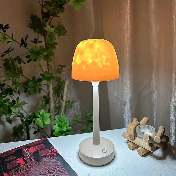Bezprzewodowa lampka projektor z efektem wody i pilotem, 16 kolorów
