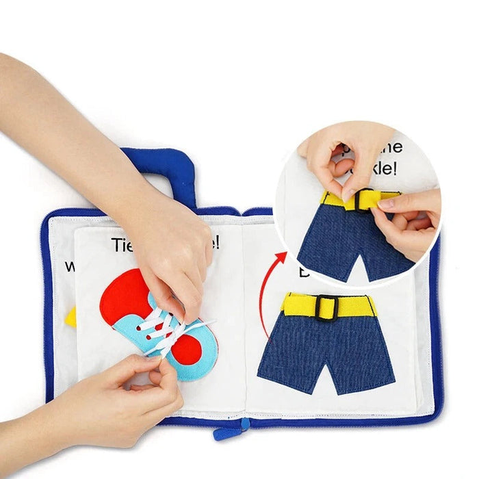 Kramano™ Miękka książeczka sensoryczna Montessori dla niemowląt