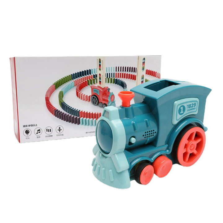 Kramano™ Elektryczny pociąg do domino z automatycznym układaniem